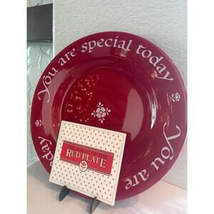 Waechtersbach "You Are Special Today" Red Plate with card and original box